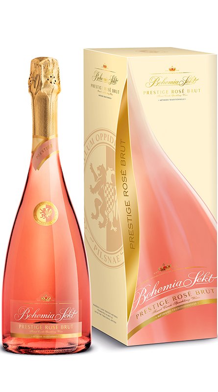 Bohemia Sekt Prestige Rosé Brut Jakostní šumivé víno růžové 0