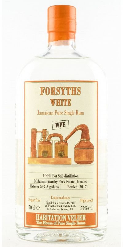 Habitation Velier FORSYTHS WHITE WPE Jamaica Pure Single Rum 0