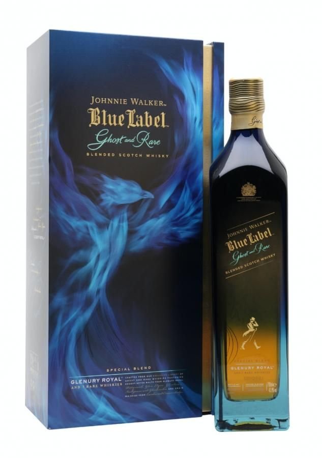 Johnnie Walker Blue Label Ghost and Rare Glenury Royal 0