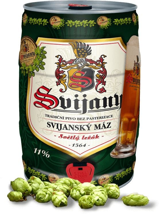 Svijanský Máz Světlý Ležák Soudek 5l 11%