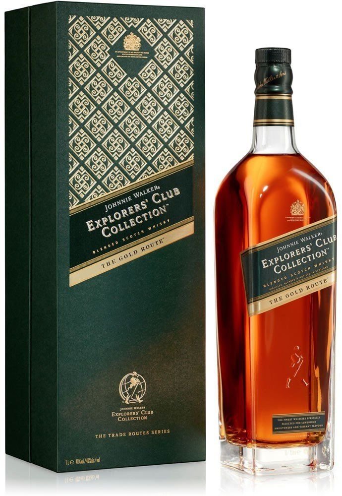 Johnnie Walker Explorer's The Gold Route 1l 40% GB L.E.