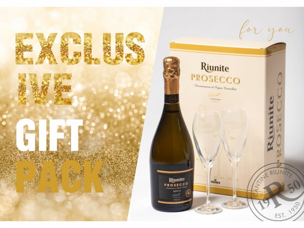 Riunite Prosecco Spumante Brut Gift Cream 0