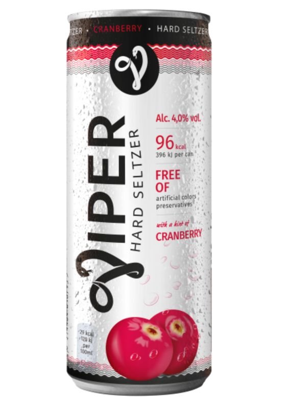 Viper Hard Seltzer Cranberry 0