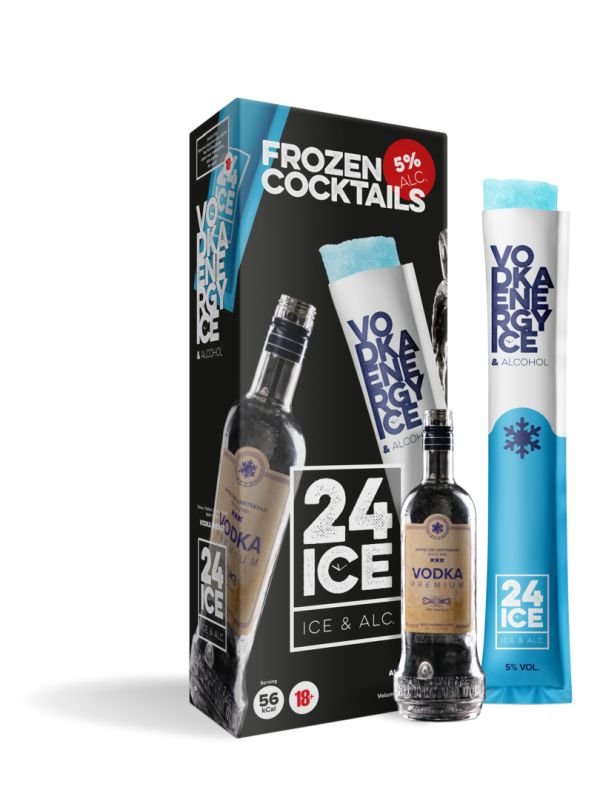 24 Ice Vodka Energy Frozen Cocktails 5×0