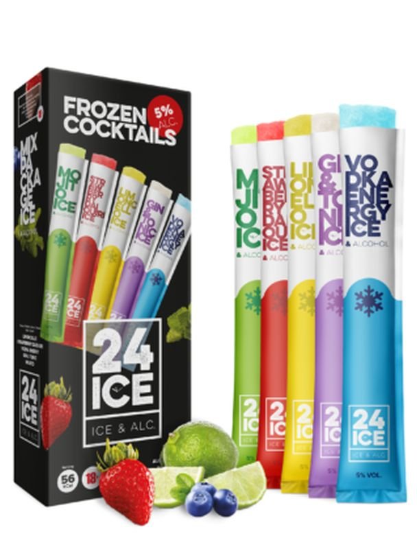 24 Ice Mix Frozen Cocktails 5×0