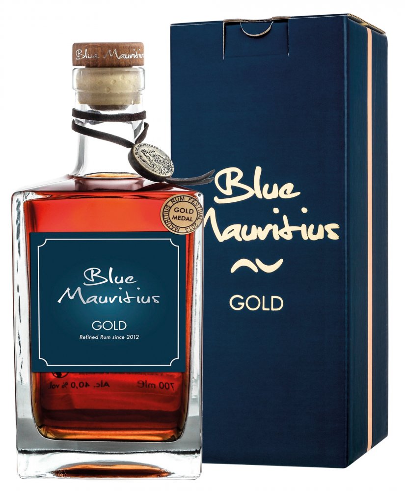 Potisk lahví: Blue Mauritius Gold 0