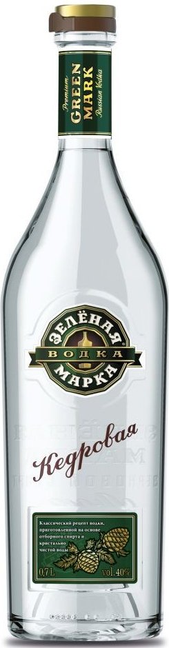 Zelyonaya Marka Vodka Cedr 1l 40%