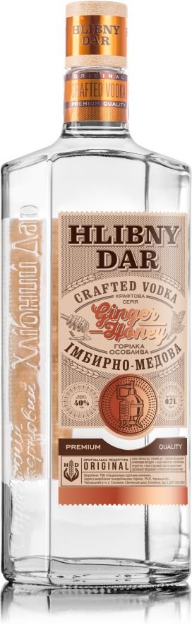 Hlibny Dar Crafted Zázvorovo-Medová Vodka 0