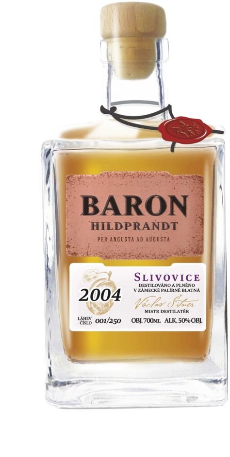 Gravírování: Baron Hildprandt Slivovice 2004 0