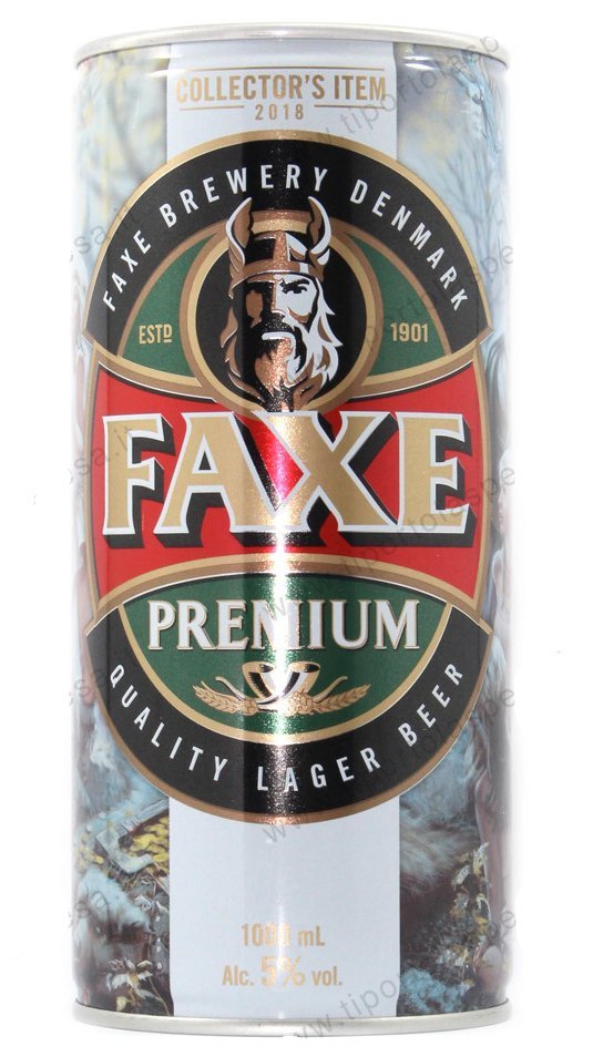 Faxe Premium Beer 11° 1l 5% Plech