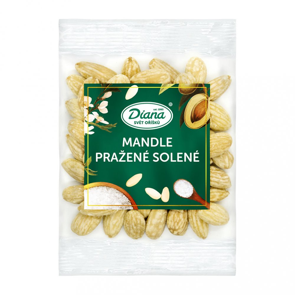 Mandle pražené solené 100g