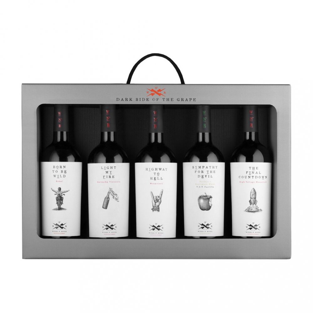 Wines n' Roses  dárková sada rockových vín 5×0
