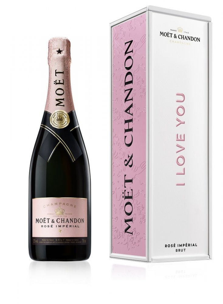 Moët & Chandon Rosé Impérial I LOVE YOU Metal box 0