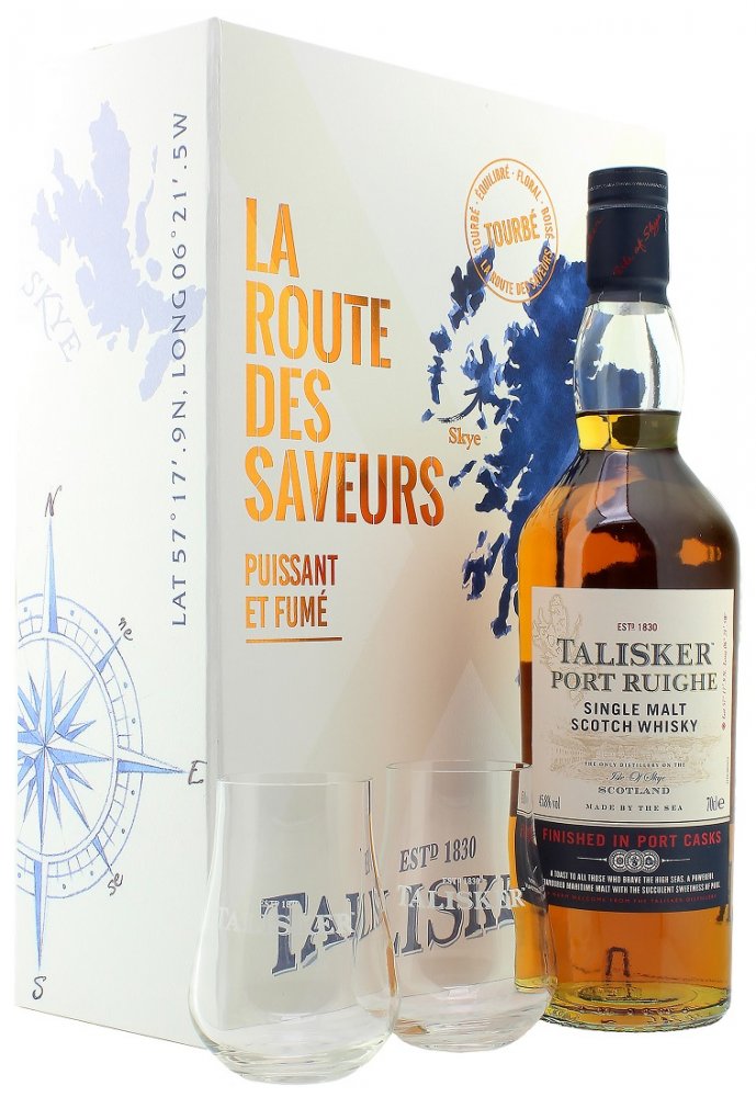 Talisker Port Ruighe + 2x sklo 0