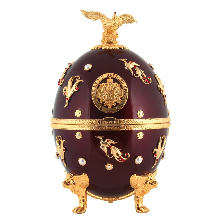 Vodka Imperial Collection Faberge Dark red with birds 0