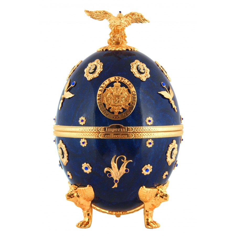 Vodka Imperial Collection Faberge Blue with cammeo 0