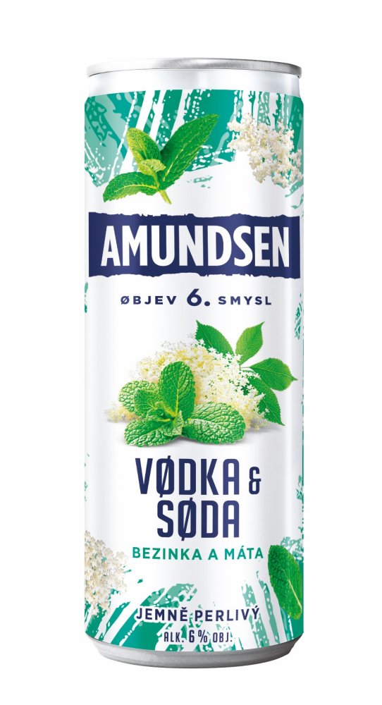 Amundsen Vodka & Soda Bezinka a Máta 0