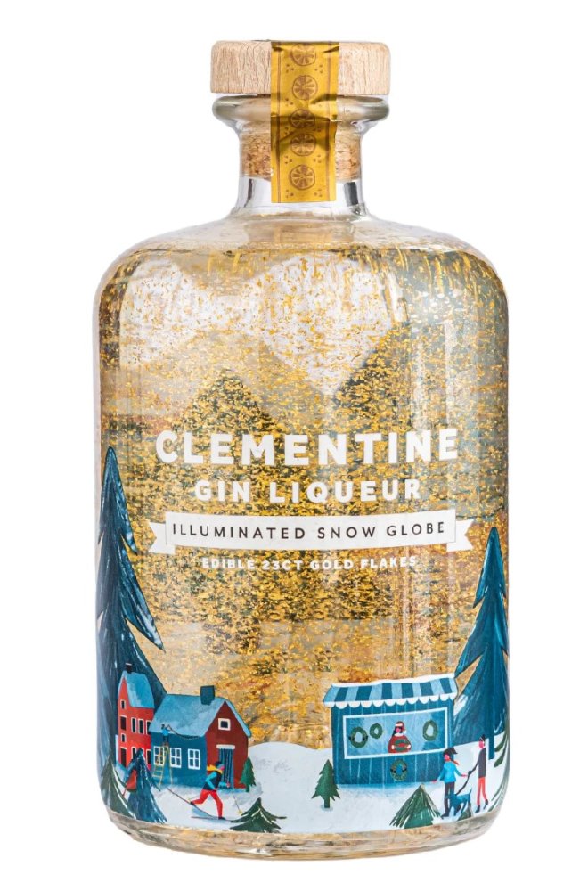 Clementine Gin Liqueur Snow Globe 0