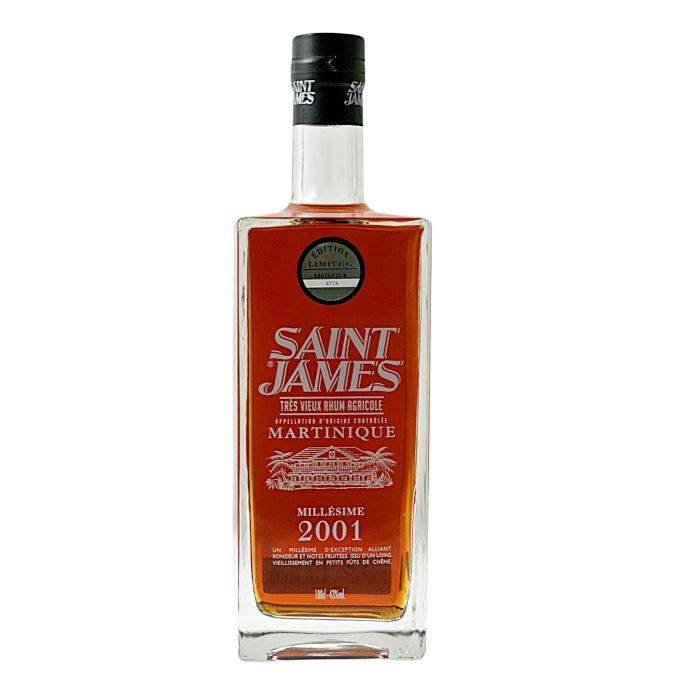 Gravírování: Saint James Millésime 2001 1l 43%