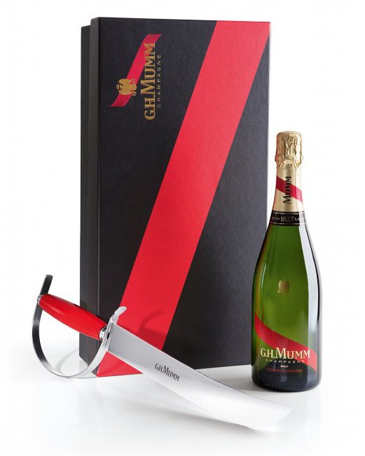 Ručně psaný vzkaz: Mumm Cordon Rouge - sabrage set 0