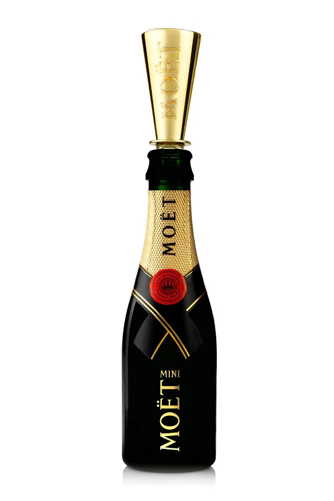 Láhev s osobním vzkazem či věnováním: Moët & Chandon Mini + mini flutes Brut 0