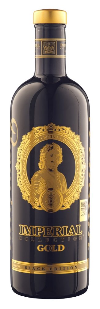 Imperial Collection Gold vodka Black edition 1l 40% Tuba