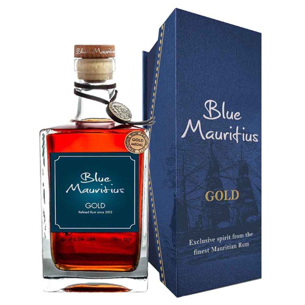 Potisk lahví: Blue Mauritius Gold 0