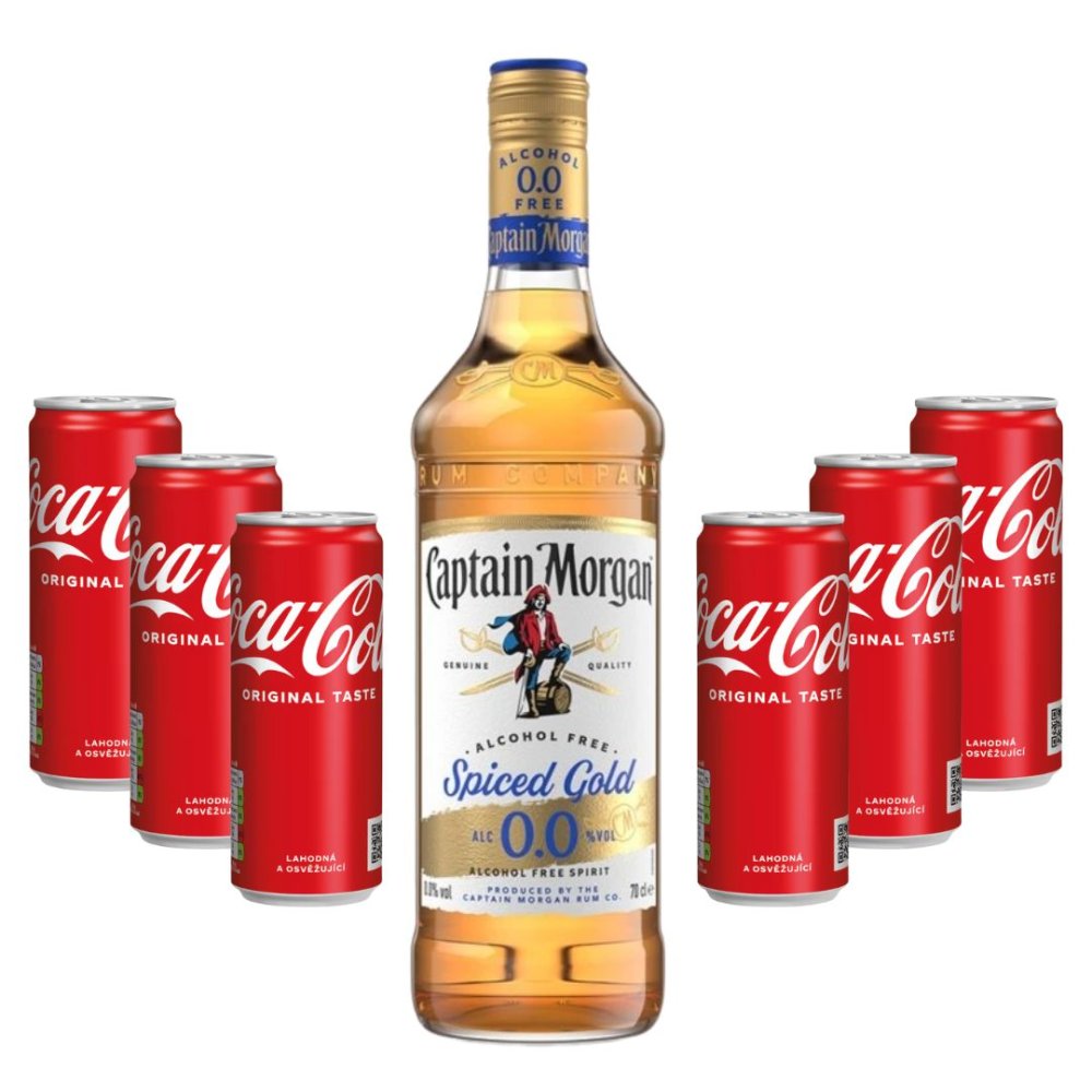 Párty Set Captain Morgan Spiced Gold Alcohol Free 0