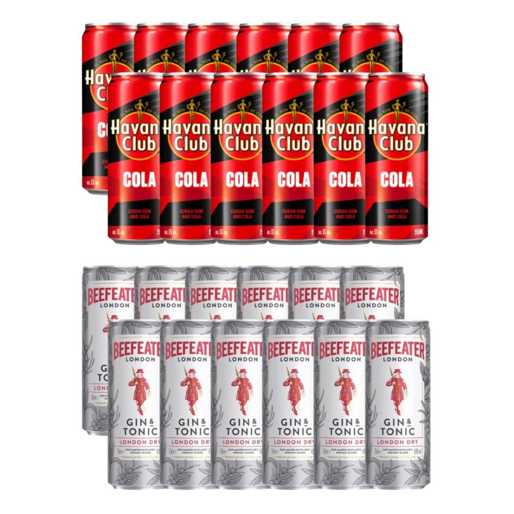 RTD Letní Párty Set Gin&Tonic + Havana&Cola 24×0