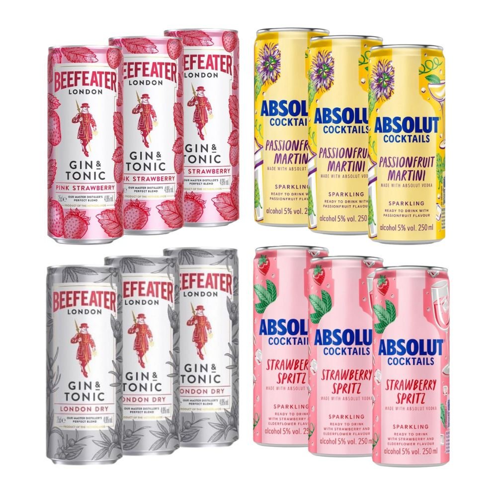 RTD Letní Párty Set Beefeater & Absolut 12×0