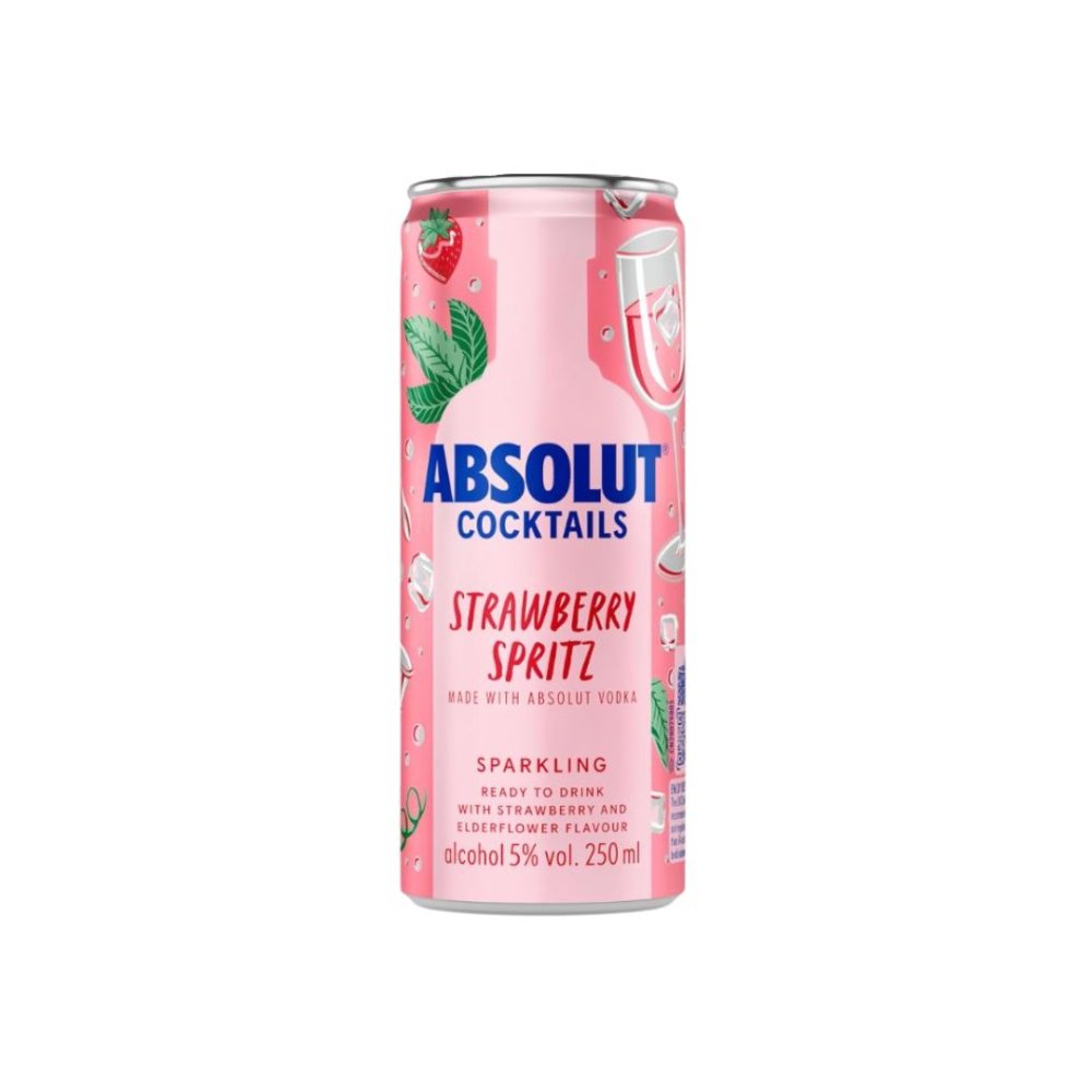Absolut Cocktails Strawberry Spritz RTD 0