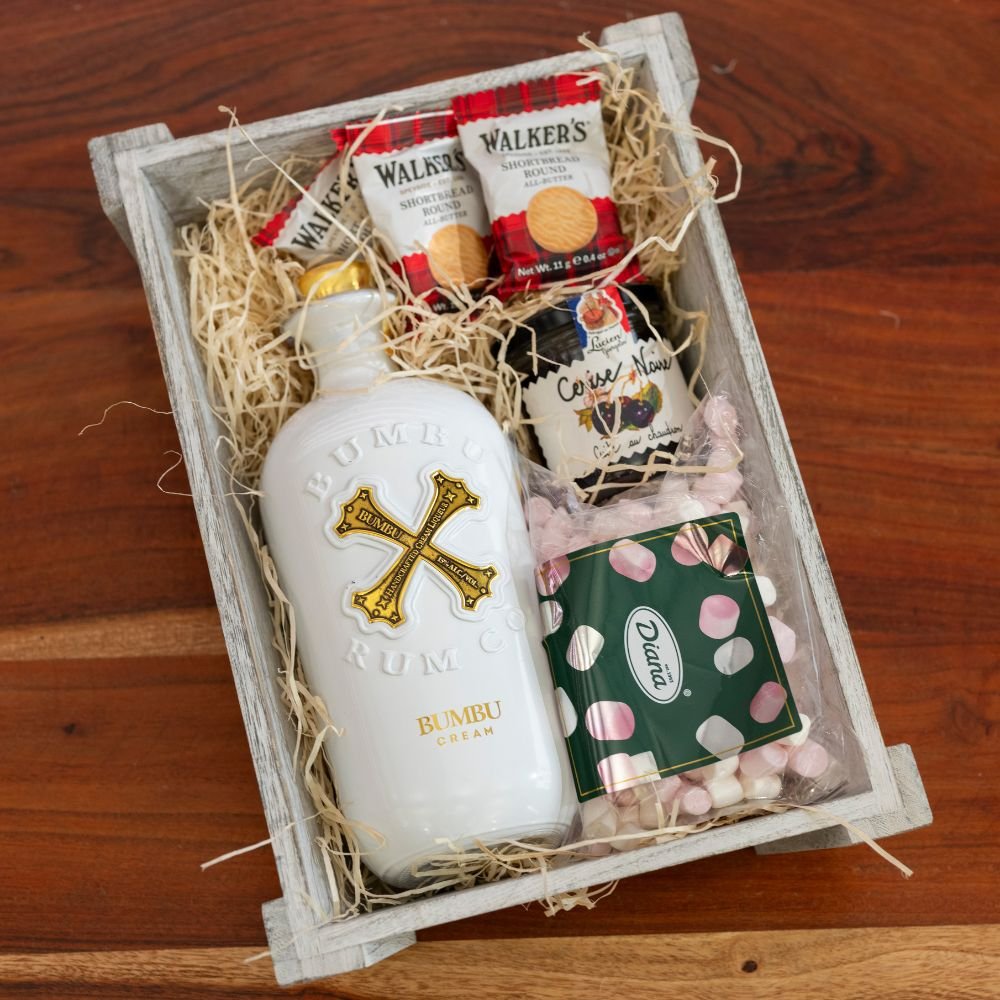 Dárkový Dřevěný Podnos s Alkoholem - Bumbu Cream 0