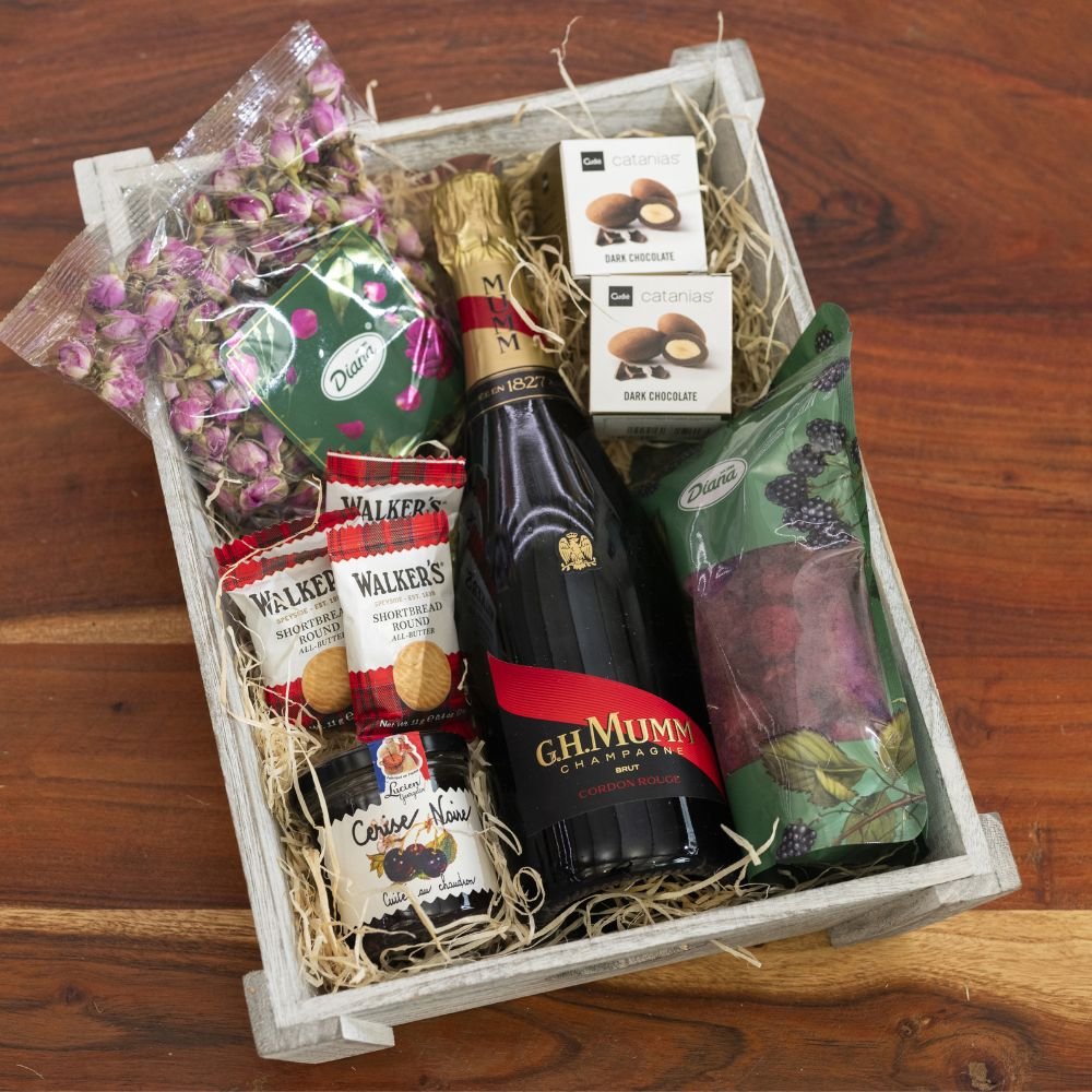 Dárkový Dřevěný Podnos s Alkoholem - Champagne 0