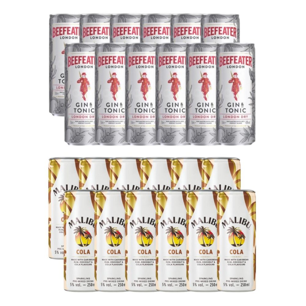 RTD Letní Párty Set Rum&Cola + Gin&Tonic 24×0