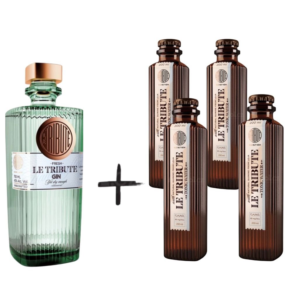 Le Tribute gin + tonic  set 0